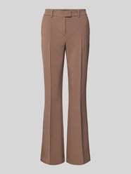 Flared Stoffhose mit fixierten Bügelfalten Modell 'Cleona' von Someday Beige - 15