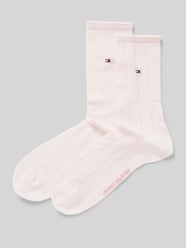 Socken mit Logo-Print im 2er-Pack von Tommy Hilfiger Pink - 21