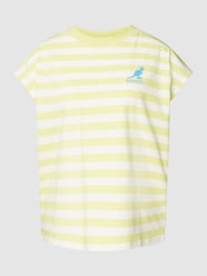 T-Shirt mit Label-Print - Marc O’Polo DENIM x Kangol von Marc O'Polo Denim Grün - 23