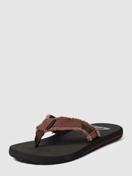 Zehentrenner mit ausgefranstem Saum Modell 'MONKEY ABYSS' von Quiksilver Braun - 27