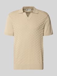Regular Fit Poloshirt mit Strukturmuster Modell 'DYRVIK' von Casual Friday Beige - 12
