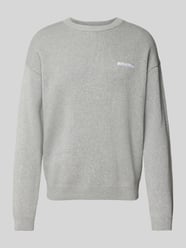 Sweter z dzianiny z prążkowanymi wykończeniami od REVIEW - 20