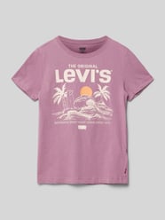 T-Shirt mit Logo-Print von Levi’s® Kids Lila - 35