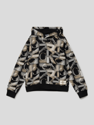 Hoodie met all-over motief van Calvin Klein Jeans Zwart - 17
