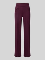 Flared Fit Stoffhose aus elastischem Viskose-Mix von Smith and Soul Bordeaux - 45