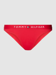 Figi bikini z elastycznym pasem z logo model ‘BRAZILIAN’ od TOMMY HILFIGER Czerwony - 38