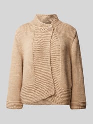 Strickjacke mit Stehkragen von More & More Braun - 24