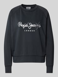 Sweatshirt met labelprint, model 'LUPITA' van Pepe Jeans - 4