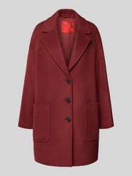 Relaxed Fit Wollmantel mit Reverskragen Modell 'TAROCCO' von MAX&Co. Bordeaux - 14