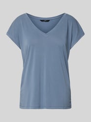 Comfort Fit T-Shirt mit Modal-Anteil Modell 'FILLI' von Vero Moda Blau - 39