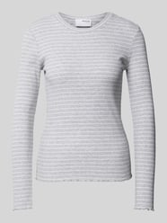 Longsleeve mit Rundhalsausschnitt Modell 'ANNA' von Selected Femme Grau - 22