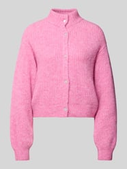 Gebreid jack met alpaca en linnen van American Vintage Fuchsia - 16