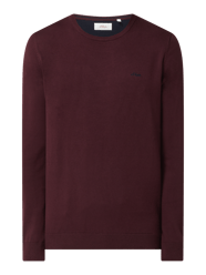 Pullover mit Logo-Stickerei von s.Oliver RED LABEL Bordeaux - 46