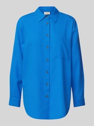 Relaxed fit linnen blouse met borstzak, model 'Lava' van FREE/QUENT - 2