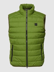 Regular Fit Steppweste mit Label-Patch von Marc O'Polo Grün - 29