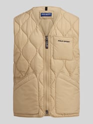 Regular Fit doorgestikte bodywarmer met borstzak van Polo Ralph Lauren Beige - 28
