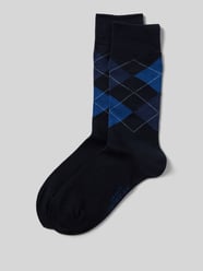 Socken mit Karomuster im 2er-Pack von camano Blau - 14