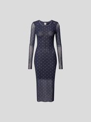 Maxikleid mit Allover-Logo von BAUM & PFERDGARTEN Blau - 15