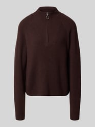 Troyer o kroju regular fit z czystej żywej wełny od Marc O'Polo DENIM - 48