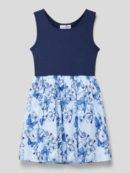 Minikleid mit Two-Tone-Machart von Happy Girls Blau - 47