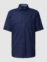Modern Fit Freizeithemd aus Baumwolle mit Kentkragen von Eterna Blau - 20
