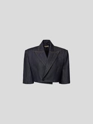 Cropped Blazer im Denim-Look von The Mannei Blau - 9