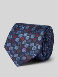 Seidenkrawatte mit Allover-Muster (7 cm) von Monti - 26