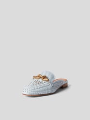 Pantoletten mit Applikation von Tory Burch Blau - 11