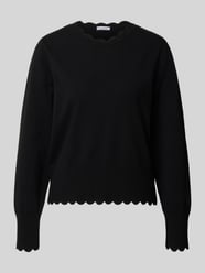 relaxed fit gebreide pullover van viscosemix model 'OKTOBER' van MORE & MORE - 36