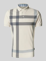 Slim fit poloshirt met labeldetail, model 'BLAINE' van Barbour Beige - 16