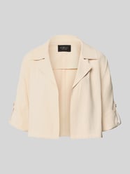 Slim Fit Kurzblazer aus Viskose-Mix von s.Oliver BLACK LABEL Beige - 16