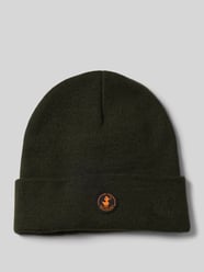 Beanie met labelpatch, model 'LOU' van SAVE THE DUCK Groen - 31