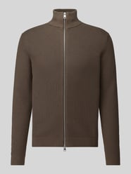 Regular Fit Strickjacke aus reiner Baumwolle Modell 'DANE' von Selected Beige - 44