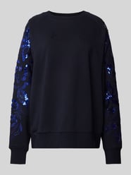 Sweatshirt mit Paillettenbesatz von Essentiel Blau - 38