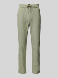 Tapered fit stoffen broek met tunnelkoord, model 'Warren' van Scotch & Soda - 1