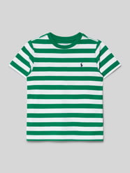 T-shirt met ronde hals en labelstitching van Polo Ralph Lauren Kids - 12