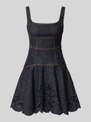 Minikleid in Denim-Optik von Self-Portrait - 2