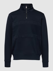 Sweatshirt mit Troyer-Kragen von Tommy Hilfiger Blau - 10