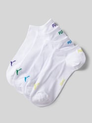 Socken mit Label-Schriftzug Modell 'PUMA UNISEX' im 4er-Pack von Puma Weiß - 1