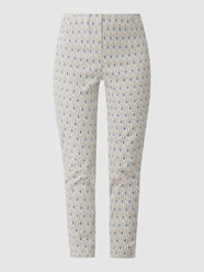 Slim Fit Stoffhose mit Stretch-Anteil Modell 'Cindy' von Gardeur Beige - 16