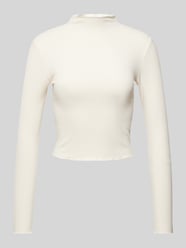 Longsleeve mit Stehkragen Modell 'Daniela' von EDITED Beige - 19