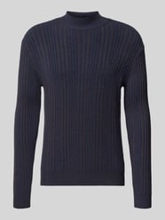 Sweter z dzianiny z prążkowanymi wykończeniami model „MENSO” od CINQUE - 36
