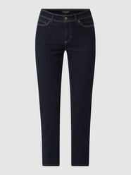 Cropped Slim Fit Jeans mit Stretch-Anteil Modell 'Piper' von Cambio Blau - 27