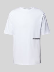 T-Shirt mit Label-Print von Karl Lagerfeld Weiß - 6