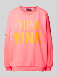 Oversized Sweatshirt mit Label-Print von miss goodlife Pink - 40