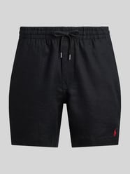 Leinenshorts mit Tunnelzugbund und Logo Stitching von Polo Ralph Lauren - 14