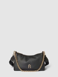 Schoudertas met labeldetail, model 'PRIMULA' van Furla Grijs / zwart - 22