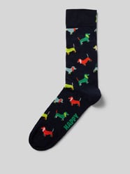 Socken mit Label-Print von Happy Socks Blau - 9