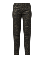 Slim Fit Jeans mit Stretch-Anteil Modell 'Sumner Animal' von MOS MOSH Gold - 35