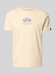 t-shirt z logo i okrągłym dekoltem od Alpha Industries - 6